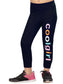 Navy Blue Coolgirl - Graphic Printed Jeggings